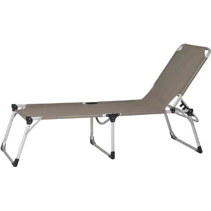 SIENA GARDEN Dreibeinliege XXL, silber taupe